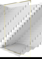 Mexen Kioto-F L Walk-in zuhanyfal kerettel, 115 x 202 cm, áttetsző, 8 mm, arany - 800-115-174-50-00