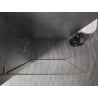 Mexen Kioto-F L perete de duș Walk-in cu cadru 70 x 202 cm, transparent 8 mm, auriu periat - 800-070-174-55-00