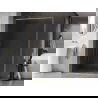 Mexen Kioto-F L panou de duș Walk-in cu ramă 80 x 202 cm, transparent 8 mm, auriu periat - 800-080-174-55-00
