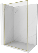 Mexen Kioto-F L perete de duș Walk-in cu cadru 105 x 202 cm, transparent 8 mm, auriu periat - 800-105-174-55-00