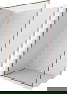 Mexen Kioto-F L Walk-in zuhanyfal kerettel 70 x 202 cm, átlátszó 8 mm, rózsaarany - 800-070-174-60-00