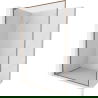 Mexen Kioto-F L perete de duș Walk-in cu cadru 80 x 202 cm, transparent 8 mm, aur roz - 800-080-174-60-00