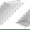 Mexen Kioto-F L paravan de duș Walk-in cu cadru 70 x 202 cm, transparent 8 mm, cupru periat - 800-070-174-65-00