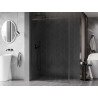 Mexen Kioto-F L Walk-in zuhanyfal kerettel 100 x 202 cm, átlátszó 8 mm, gun gray szálcsiszolt - 800-100-174-66-00