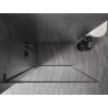 Mexen Kioto-F L Walk-in zuhanyfal kerettel 100 x 202 cm, átlátszó 8 mm, gun gray szálcsiszolt - 800-100-174-66-00