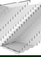 Mexen Kioto-F L Fürdőpanel Walk-in kerettel 60 x 202 cm, átlátszó 8 mm, Gun Metal - 800-060-174-95-00