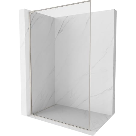 Mexen Kioto-F L Panou de duș Walk-in cu cadru 75 x 202 cm, transparent 8 mm, nichel periat - 800-075-174-97-00