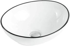 Mexen Elza lavoar pe blat 40 x 33 cm, alb/negru - 21014007