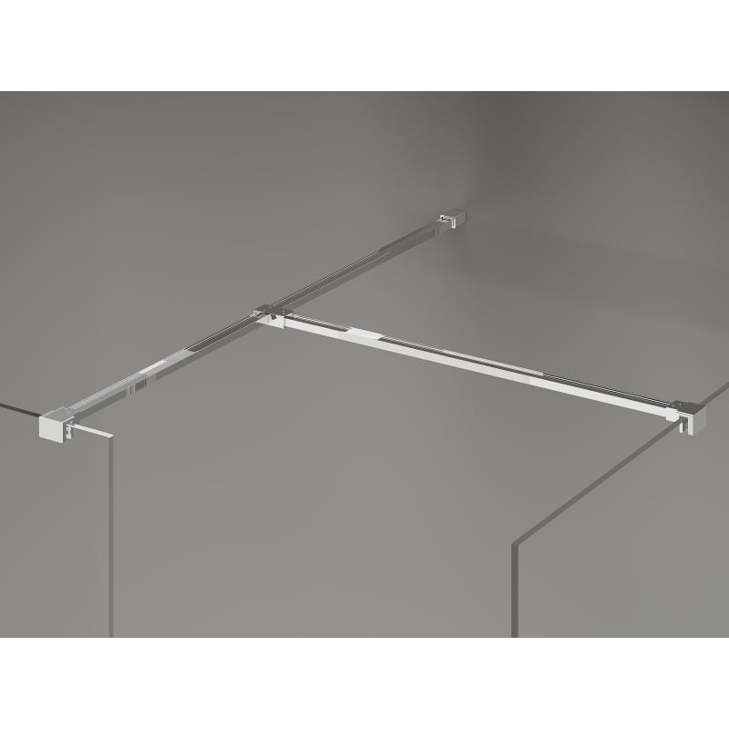 Mexen Kioto-X perete de duș Walk-in 90 x 90 cm, transparent 10 mm, crom - 800-090-202-01-00-090-X