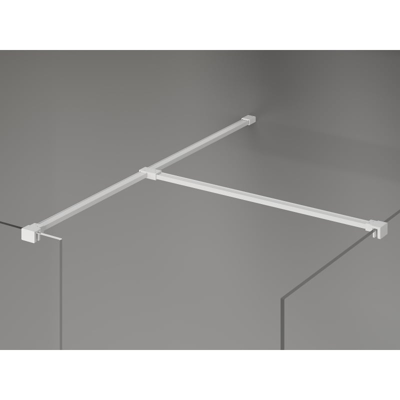 Mexen Kioto-X perete de duș Walk-in 150 x 100 cm, transparent 10 mm, alb - 800-150-202-20-00-100-X