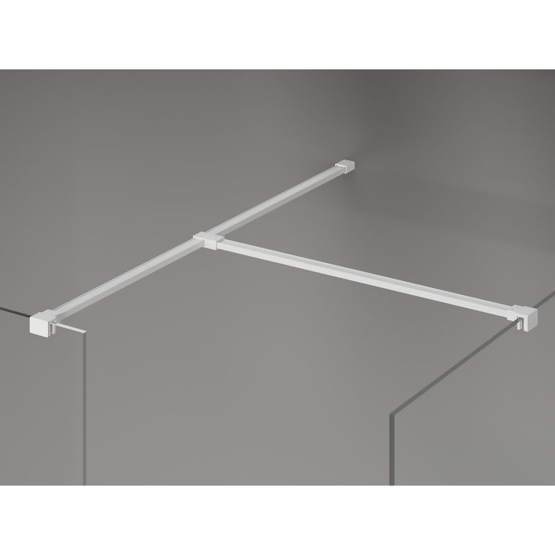 Mexen Kioto-X panou de duș Walk-in 130 x 120 cm, transparent 10 mm, alb - 800-130-202-20-00-120-X