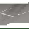 Mexen Kioto-X perete de duș Walk-in 130 x 120 cm, transparent 10 mm, alb - 800-130-202-20-00-120-X