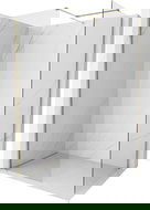 Mexen Kioto-X panou de duș Walk-in 100 x 70 cm, transparent 10 mm, aurie - 800-100-202-50-00-070-X