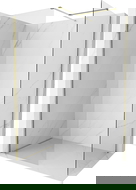 Mexen Kioto-X Walk-in Zuhanyfal 120 x 90 cm, átlátszó 10 mm, arany - 800-120-202-50-00-090-X