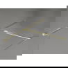 Mexen Kioto-X perete de duș Walk-in 140 x 100 cm, transparent 10 mm, auriu - 800-140-202-50-00-100-X