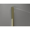 Mexen Kioto-X panou de duș Walk-in 130 x 120 cm, transparent 10 mm, auriu - 800-130-202-50-00-120-X