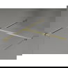 Mexen Kioto-X perete de duș Walk-in 100 x 90 cm, transparent 10 mm, auriu periat - 800-100-202-55-00-090-X