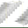 Mexen Kioto-X perete de duș Walk-in 140 x 90 cm, transparent 10 mm, auriu periat - 800-140-202-55-00-090-X