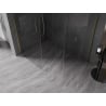 Mexen Kioto-X zuhanyfal Walk-in 150 x 90 cm, átlátszó 10 mm, arany kefével - 800-150-202-55-00-090-X