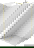 Mexen Kioto-X perete de duș Walk-in 130 x 100 cm, transparent 10 mm, auriu periat - 800-130-202-55-00-100-X