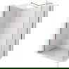 Mexen Kioto-X perete de duș Walk-in 140 x 100 cm, transparent 10 mm, aur roz - 800-140-202-60-00-100-X