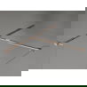 Mexen Kioto-X panou dus Walk-in 140 x 110 cm, transparent 10 mm, aur roz - 800-140-202-60-00-110-X