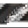 Mexen Kioto-X panou de duș Walk-in 140 x 110 cm, transparent 10 mm, cupru periat - 800-140-202-65-00-110-X