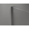 Mexen Kioto-X zuhanyfal Walk-in 140 x 100 cm, átlátszó 10 mm, pisztolyszürke kefe - 800-140-202-66-00-100-X