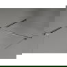 Mexen Kioto-X perete de duș Walk-in 160 x 100 cm, transparent 10 mm, gri armat periat - 800-160-202-66-00-100-X