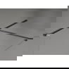Mexen Kioto-X perete de duș Walk-in 150 x 100 cm, transparent 10 mm, negru - 800-150-202-70-00-100-X