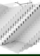 Mexen Kioto-X Walk-in zuhanyfal 120 x 110 cm, átlátszó 10 mm, fekete - 800-120-202-70-00-110-X