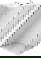 Mexen Kioto-X Walk-in zuhanyfal 80 x 80 cm, átlátszó 10 mm, gun metal - 800-080-202-95-00-080-X