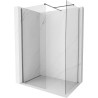 Mexen Kioto-X Walk-in zuhanyfal 140 x 120 cm, átlátszó 10 mm, gun metal - 800-140-202-95-00-120-X