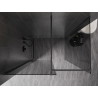 Mexen Kioto-X Walk-in zuhanyfal 140 x 120 cm, átlátszó 10 mm, gun metal - 800-140-202-95-00-120-X