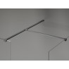 Mexen Kioto-X Walk-in zuhanyfal 140 x 120 cm, átlátszó 10 mm, gun metal - 800-140-202-95-00-120-X