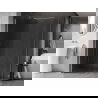 Mexen Kioto-X perete de duș Walk-in 140 x 100 cm, transparent 10 mm, nichel periat - 800-140-202-97-00-100-X