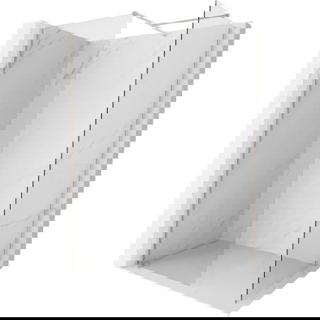 Panou de duș Mexen Kioto-X Walk-in 120 x 110 cm, transparent 10 mm, nichel periat - 800-120-202-97-00-110-X
