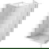 Mexen Kioto-XF perete de duș Walk-in cu cadru 100 x 100 cm, transparent 10 mm, crom - 800-100-202-04-00-100-XF