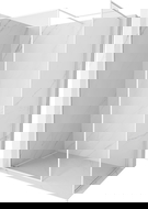 Mexen Kioto-XF zuhanyfal Walk-in kerettel 140 x 100 cm, átlátszó 10 mm, fehér - 800-140-202-04-20-100-XF