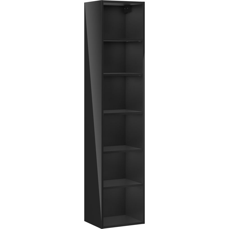 Mexen Box-A corp dulap coloană baie 35 cm, negru lucios - 91AX1-1600-300-1-70