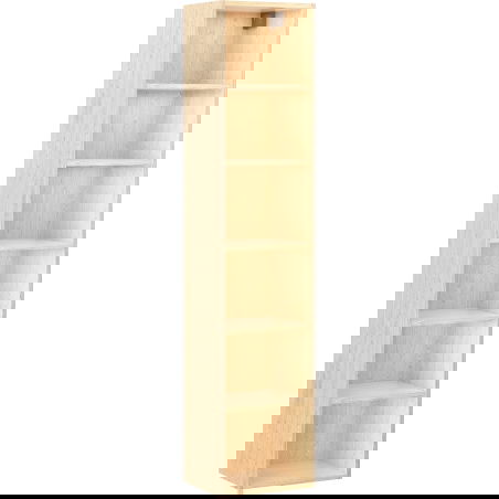 Mexen Box-A fürdőszobai oszlop szekrény korpusza 35 cm, tölgy - 91AX1-1600-300-1-81