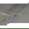 Mexen Kioto-XF panou de duș Walk-in cu ramă 100 x 80 cm, transparent 10 mm, auriu periat - 800-100-202-04-55-080-XF