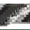 Paravan de duș Mexen Kioto-XF Walk-in cu ramă 140x100 cm, transparent 10 mm, auriu periat - 800-140-202-04-55-100-XF