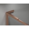 Mexen Kioto-XF L panou de duș Walk-in cu ramă 90 x 202 cm, transparent 10 mm, cupru periat - 800-090-174-65-00-XF