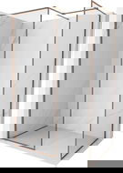 Mexen Kioto-XF perete de duș Walk-in cu cadru 120 x 100 cm, transparent 10 mm, aur roz - 800-120-202-04-60-100-XF