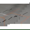 Mexen Kioto-XF perete de duș Walk-in cu ramă 100x100 cm, transparent 10 mm, cupru periat - 800-100-202-04-65-100-XF