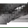 Mexen Kioto-XF perete de duș Walk-in cu cadru 100 x 100 cm, transparent 10 mm, negru - 800-100-202-04-70-100-XF
