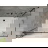 Mexen Omega tolóajtós zuhanykabin 120 x 80 cm, Átlátszó, Fekete + zuhanytálca Flat, Fehér - 825-120-080-70-00-4010B