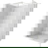 Mexen Kioto-XF perete de duș tip Walk-in cu ramă 140x110 cm, transparent 10 mm, nichel periat - 800-140-202-04-97-110-XF