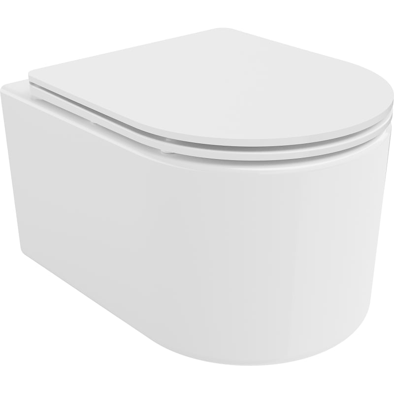 Mexen Sofia vas de toaletă Rimless cu capac slim cu închidere lentă , duroplast, Albă - 30540300